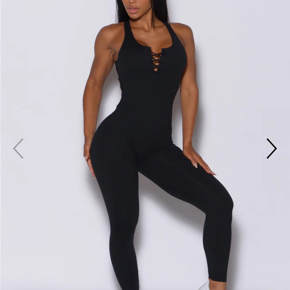 BOMBSHELL SPORTSWEAR LACED Bodysuit Jumpsuit M